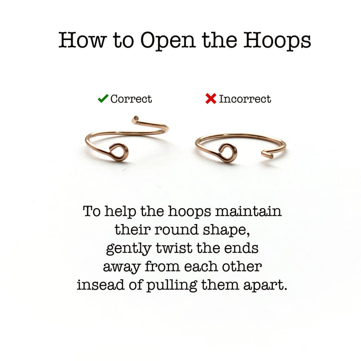 Tiny Hoop Earrings in Solid 925 Sterling Silver