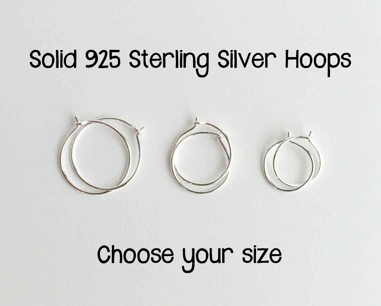 925 Sterling Silver Beads Open Hoop Earrings