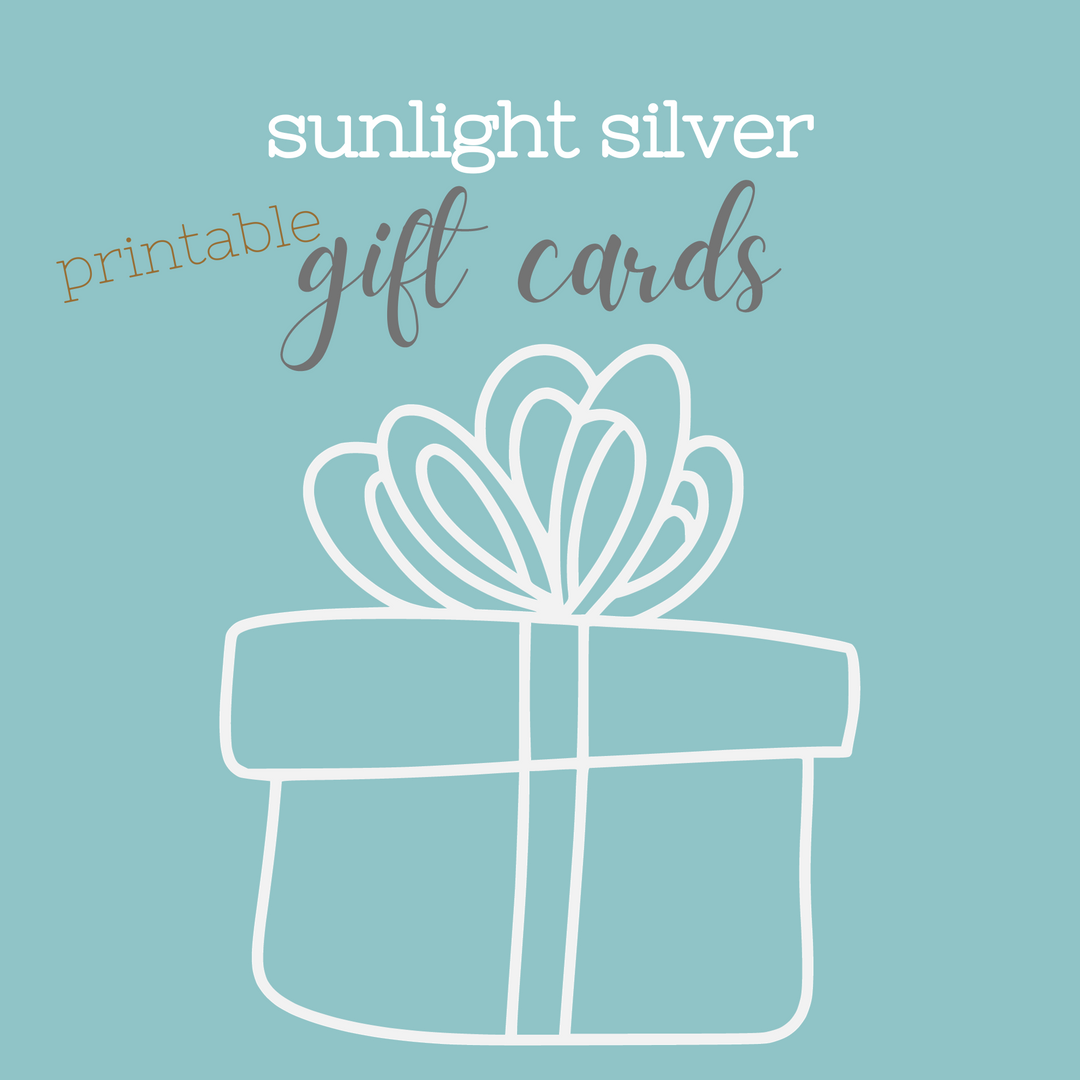 Sunlight Silver Jewelry Gift Card