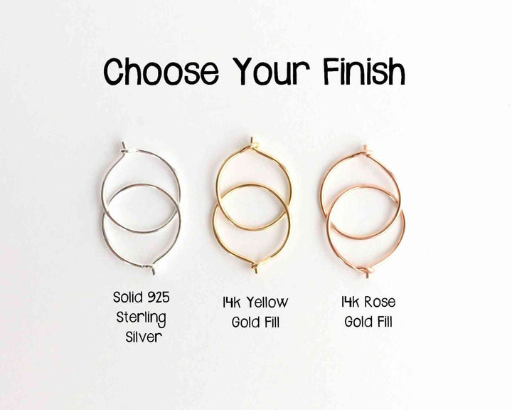 Small Hoop Earrings - SunlightSilver