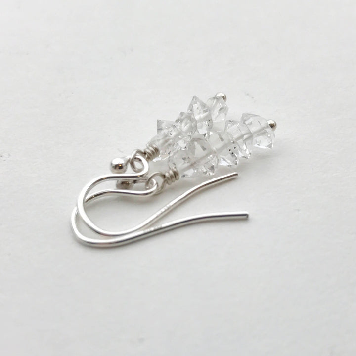 Herkimer Diamond Earrings with Solid Sterling Silver - SunlightSilver