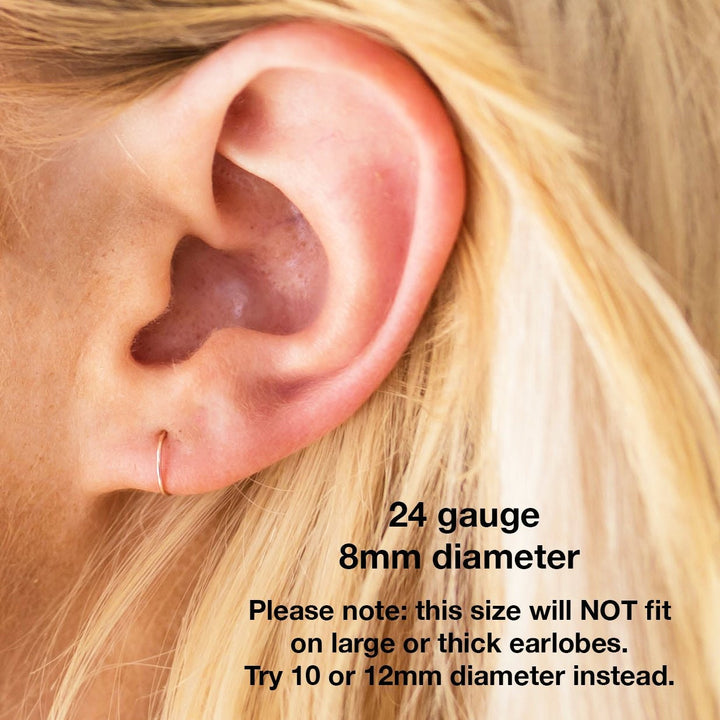 Small Hoop Earrings - SunlightSilver