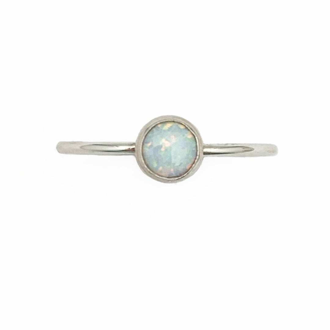 Opal Stacking Ring - SunlightSilver