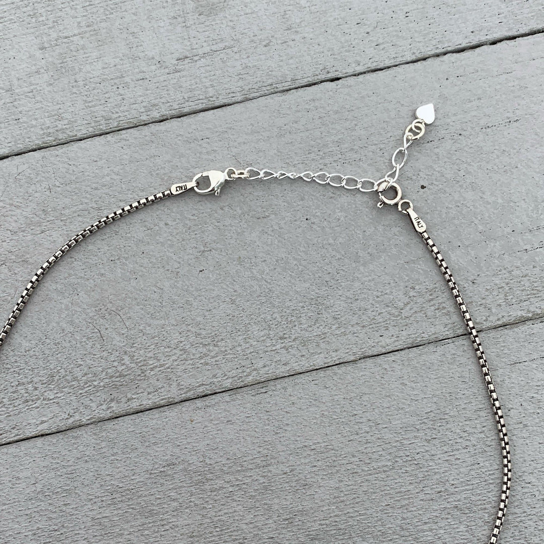 Sterling Silver Jewelry Extender with Silver Heart Charm - SunlightSilver