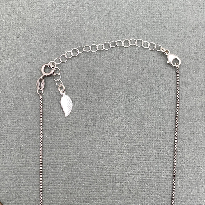 Sterling Silver Jewelry Extender with Feather/Leaf Charm - Custom Length 1–6 Inches - Perfect for Layered Necklaces, Bracelets & Anklets - SunlightSilver