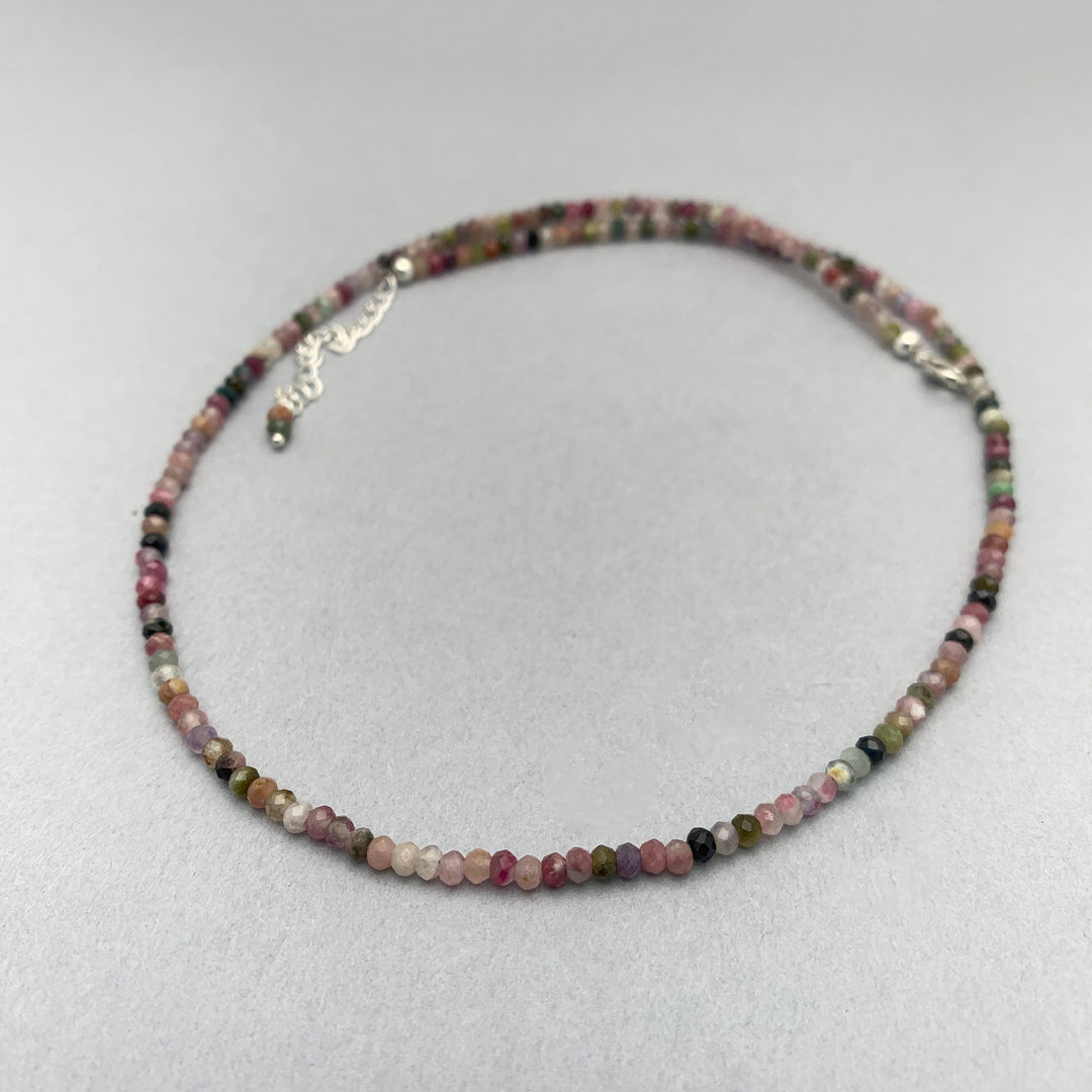 Tourmaline and Sterling Silver Necklace - SunlightSilver