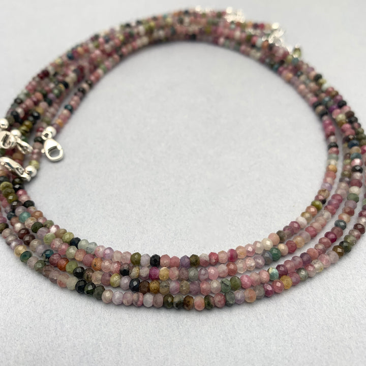 Tourmaline and Sterling Silver Necklace - SunlightSilver