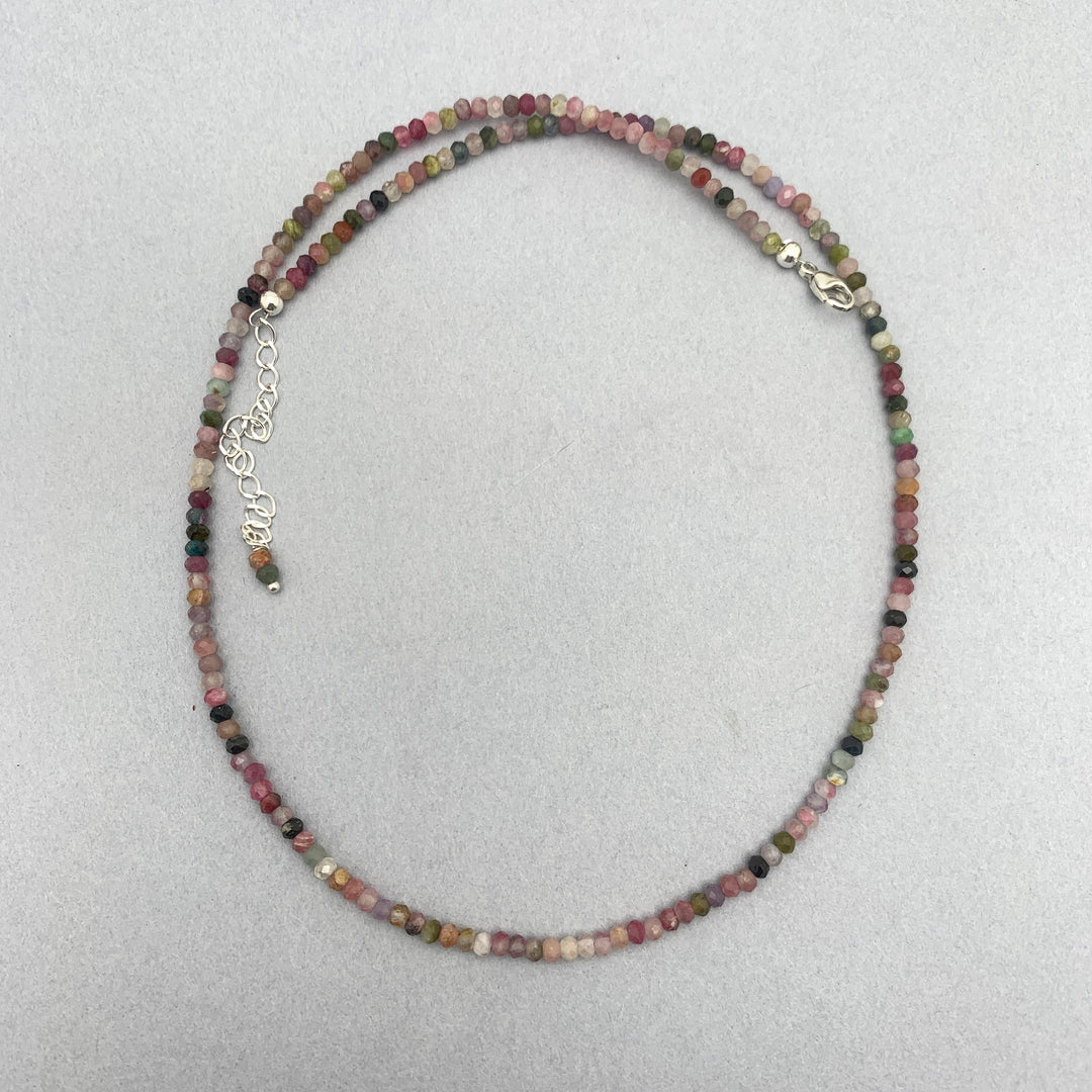 Tourmaline and Sterling Silver Necklace - SunlightSilver