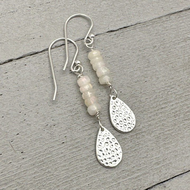 Ethiopian Opal Sterling Silver Drop Earrings - SunlightSilver