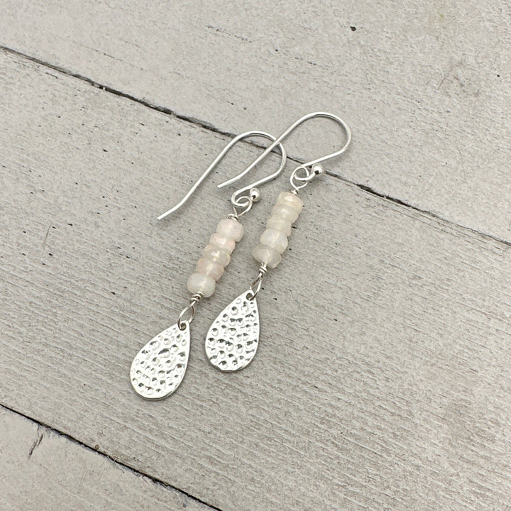 Ethiopian Opal Sterling Silver Drop Earrings - SunlightSilver