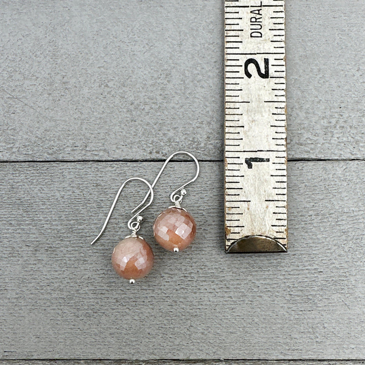 Mystic Moonstone and Sterling Silver Earrings - SunlightSilver