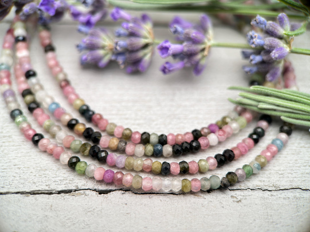 Tourmaline and Sterling Silver Necklace - SunlightSilver