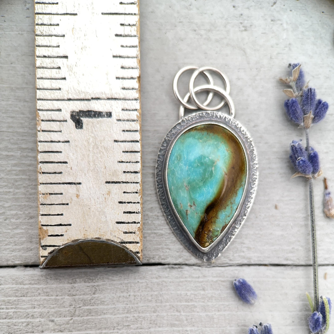 Turquoise and Sterling Silver Pendant - SunlightSilver