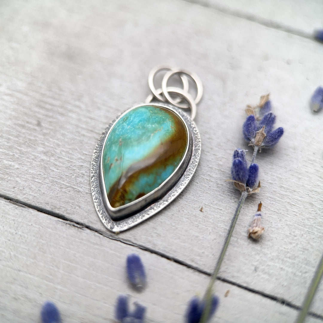 Turquoise and Sterling Silver Pendant - SunlightSilver