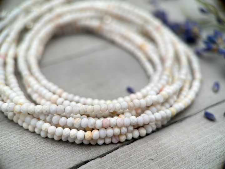 Pale Pink Queen Conch Shell and Solid 925 Sterling Silver Beaded Necklace - SunlightSilver