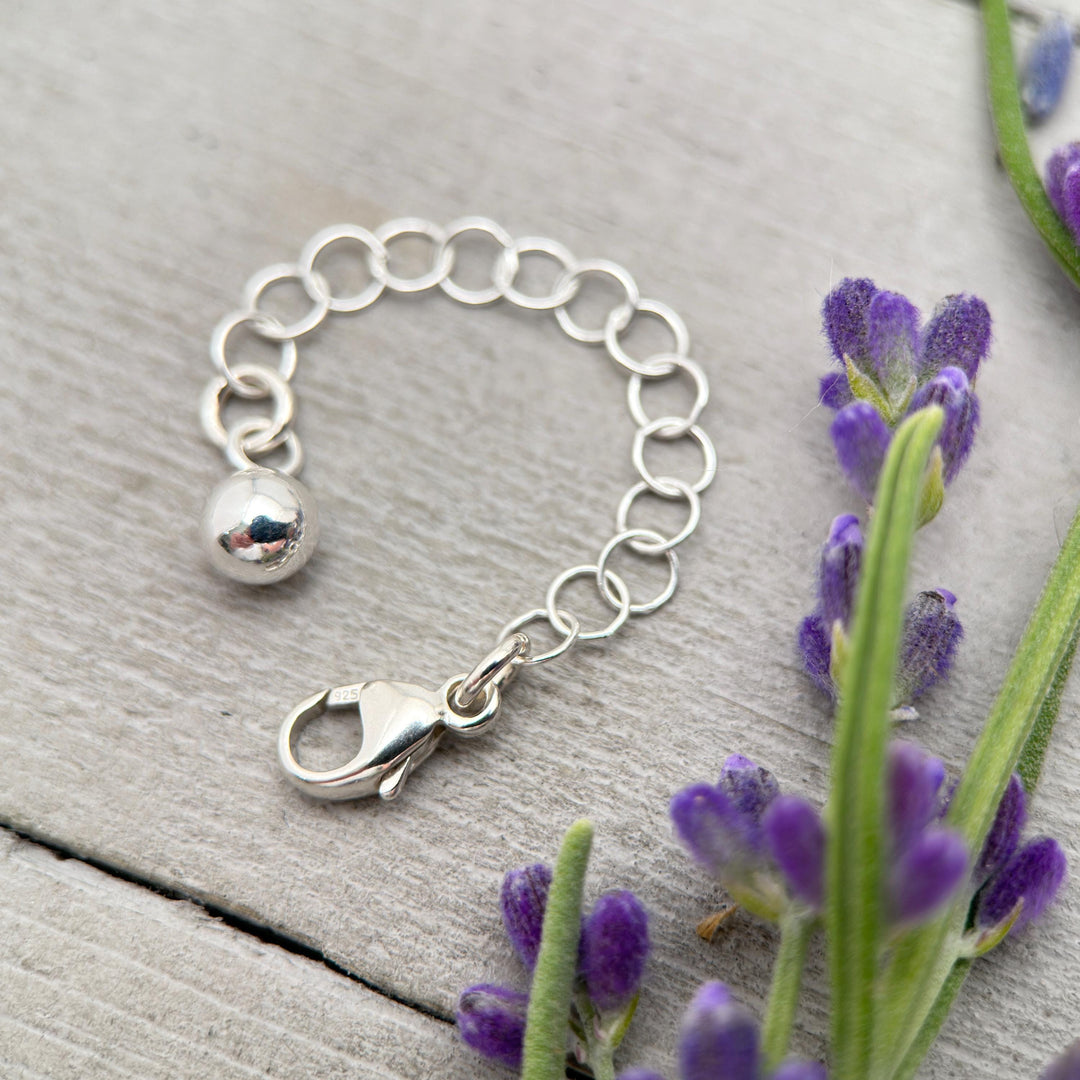 Interchangeable Sterling Silver Necklace Extender - SunlightSilver