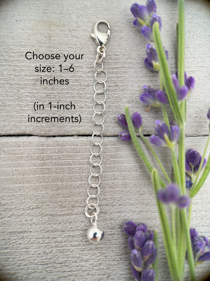 Interchangeable Sterling Silver Necklace Extender - SunlightSilver