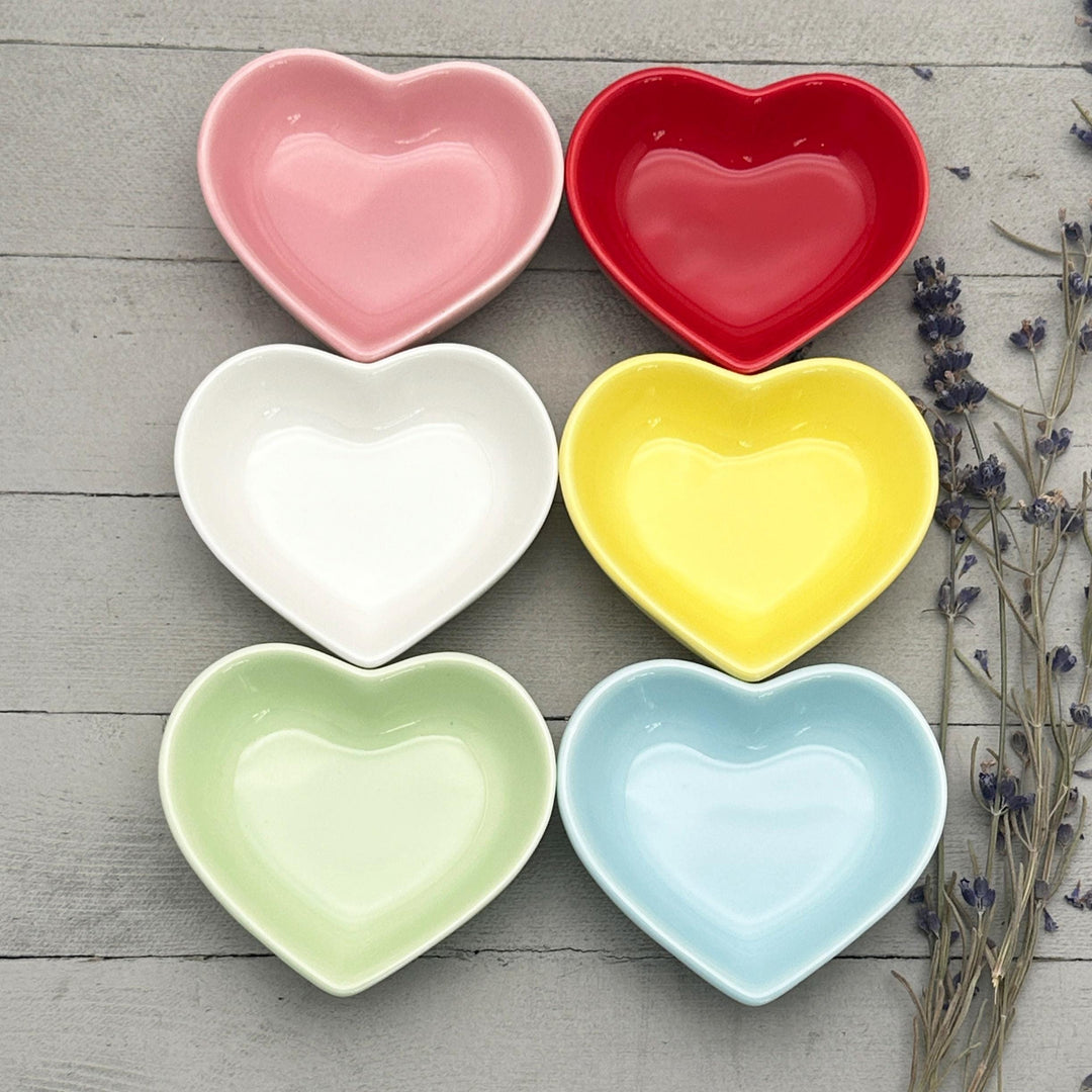 Personalized Heart Ring Dish | Custom Name Saying | Engraved Ceramic Jewelry Trinket Tray | Ring Holder Gift for Her - SunlightSilver