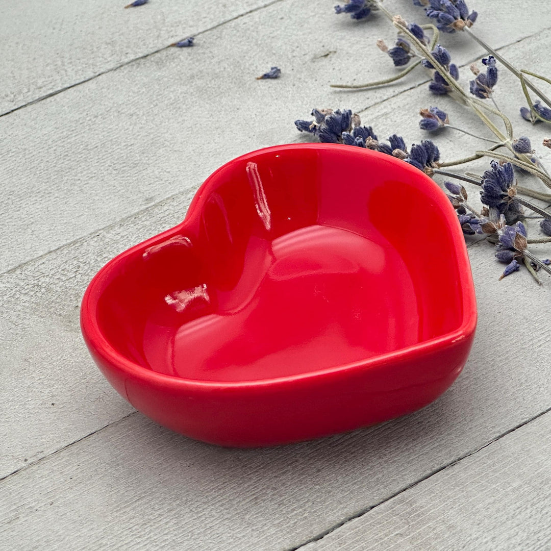 Personalized Heart Ring Dish | Custom Name Saying | Engraved Ceramic Jewelry Trinket Tray | Ring Holder Gift for Her - SunlightSilver