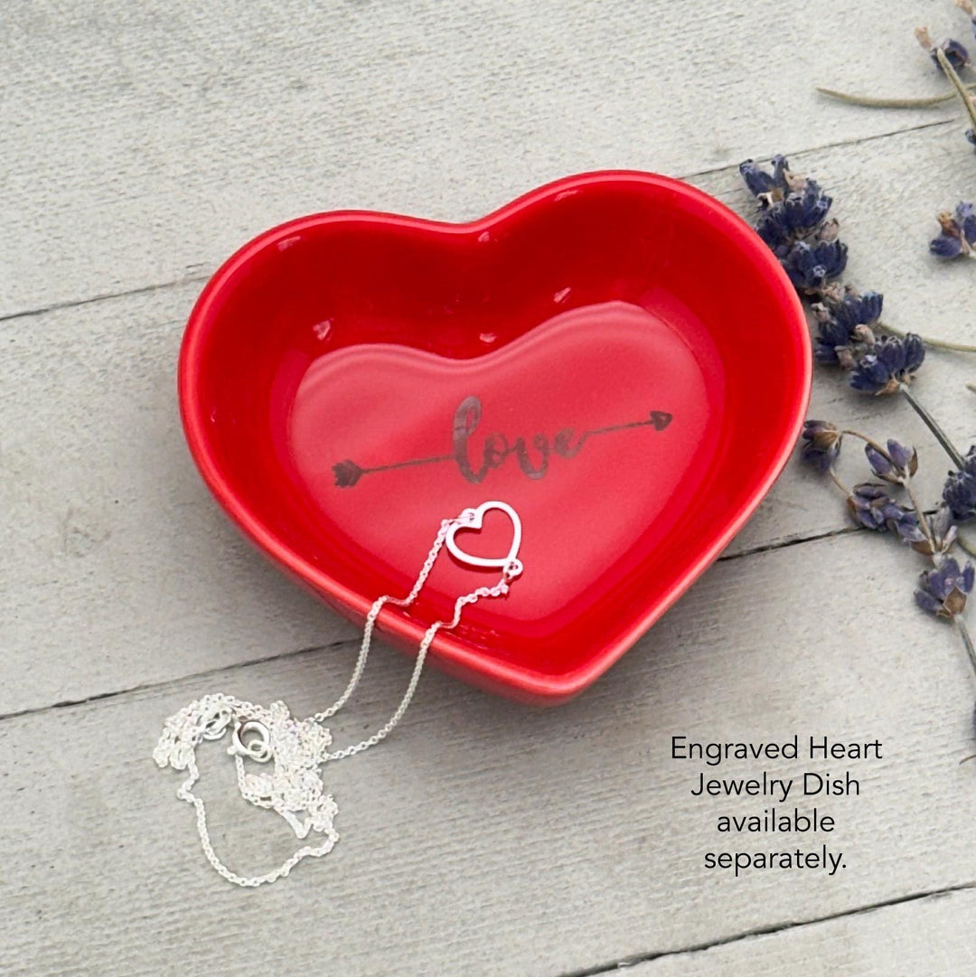 Shiny Sterling Silver Asymmetrical Heart Chain Necklace – 1mm Wide, 18" Length - Italian Solid 925 Sterling Silver Chains - SunlightSilver