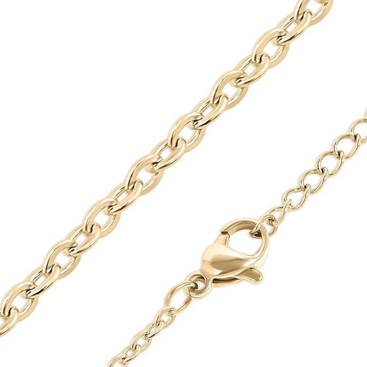 Stainless Steel Chain 16", 18", or 20" Length - Dainty Feminine Layering - Silver Gold Rose - 316L Surgical Grade Hypoallergenic Non-Tarnish - SunlightSilver