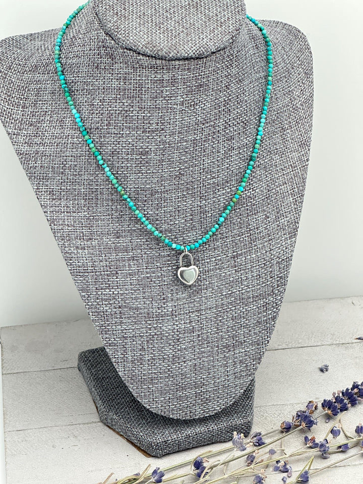 Personalized Heart Lock Necklace • Engraved Padlock Charm • Stainless Steel Love Lock • Custom Name or Date • Anniversary Gift - SunlightSilver