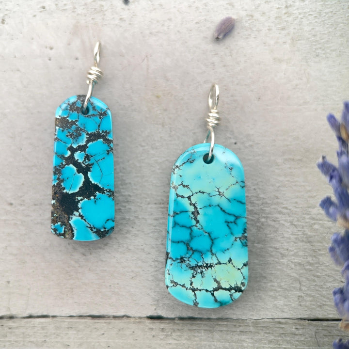 Turquoise Pendant | AAA Sky Blue Natural Turquoise | Sterling Silver Jewelry - SunlightSilver