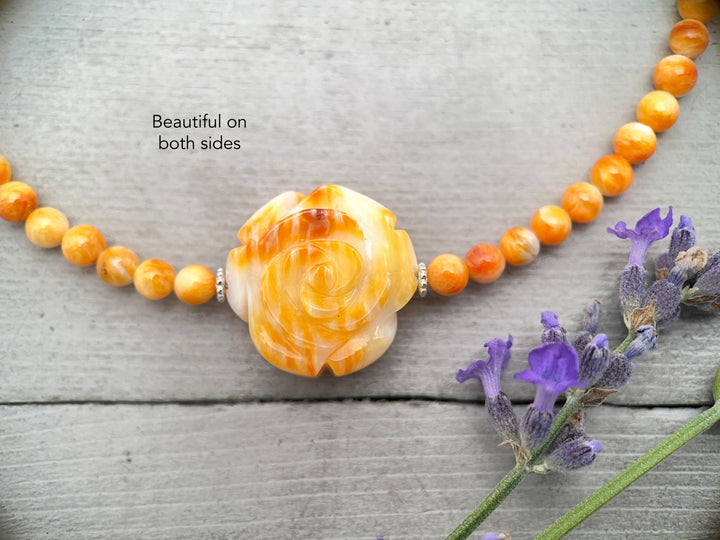 Spiny Oyster Shell Necklace | Brown Leather, Thai Hill-Tribe | For Him or Her - SunlightSilver