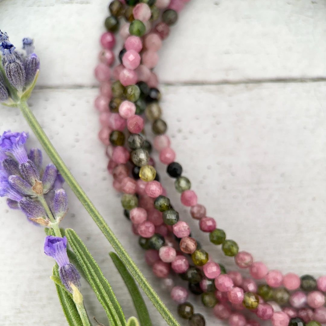 Tourmaline and Sterling Silver Necklace - SunlightSilver