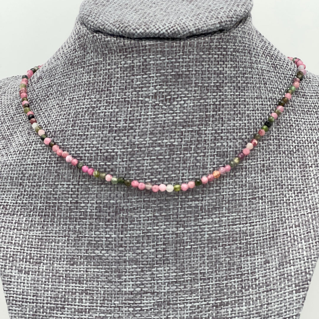 Tourmaline and Sterling Silver Necklace - SunlightSilver