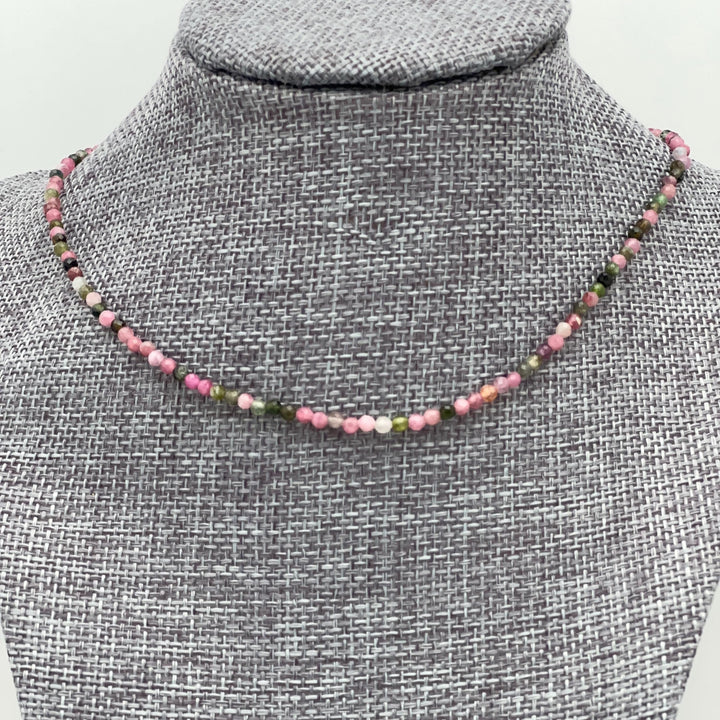 Tourmaline and Sterling Silver Necklace - SunlightSilver