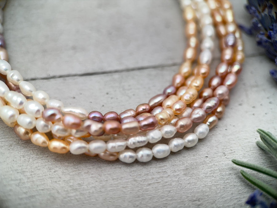 Freshwater Peacock Pearl and Sterling Silver Necklace - SunlightSilver