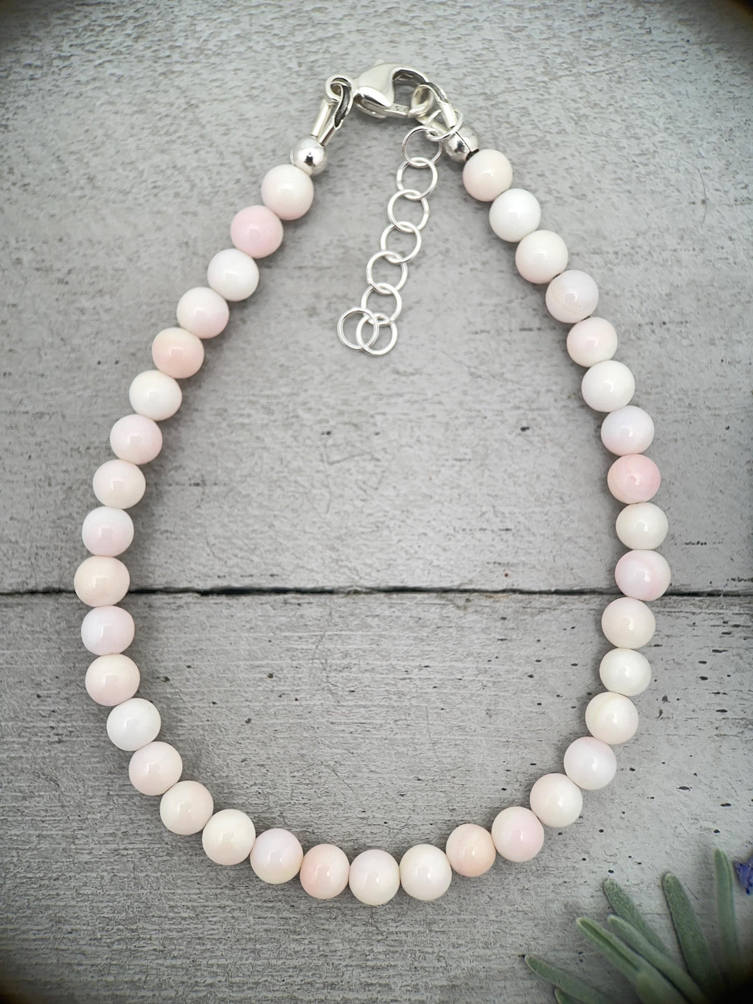 Large Pink Queen Conch Shell, Navajo Pearl, and Solid 925 Sterling Silver Necklace - SunlightSilver