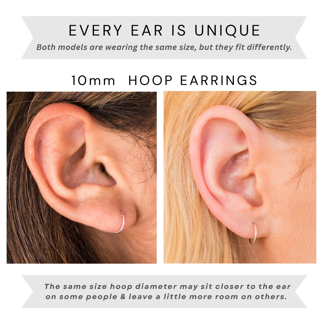 Little Rose Gold Hoops | 14K Rose Huggie Tiny Sleeper Earrings | 24/7 Hypoallergenic - SunlightSilver