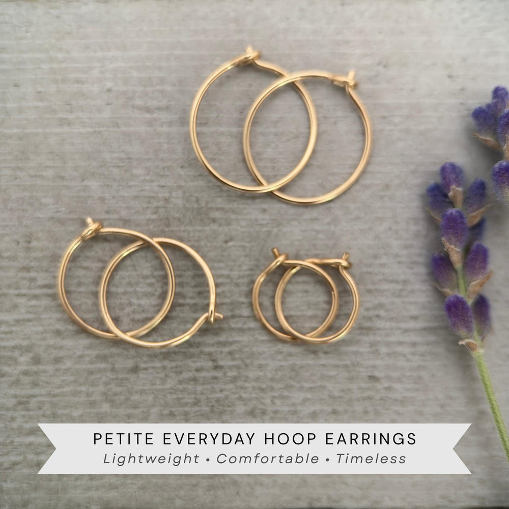 Small Hoop Earrings - SunlightSilver